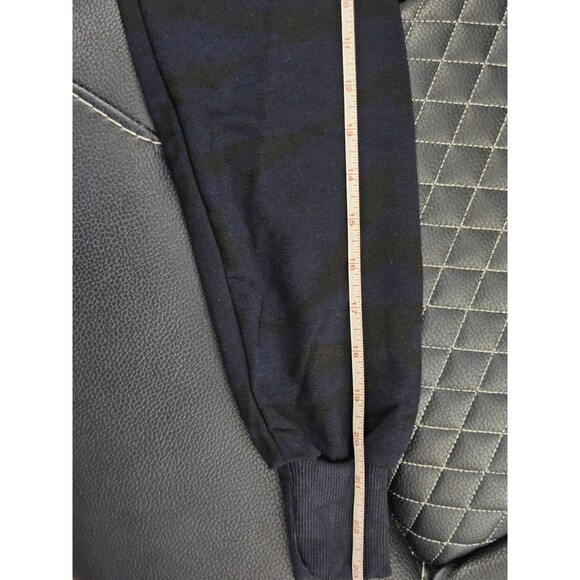 Cotton Emporium Size XS Blue & Black Camo Hooded Pullover Long Sleeve Shirt - Picture 9 of 9